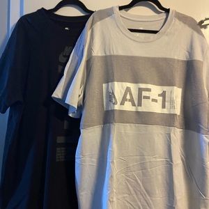 Nike Air Force One XXL Grey Tee Shirt